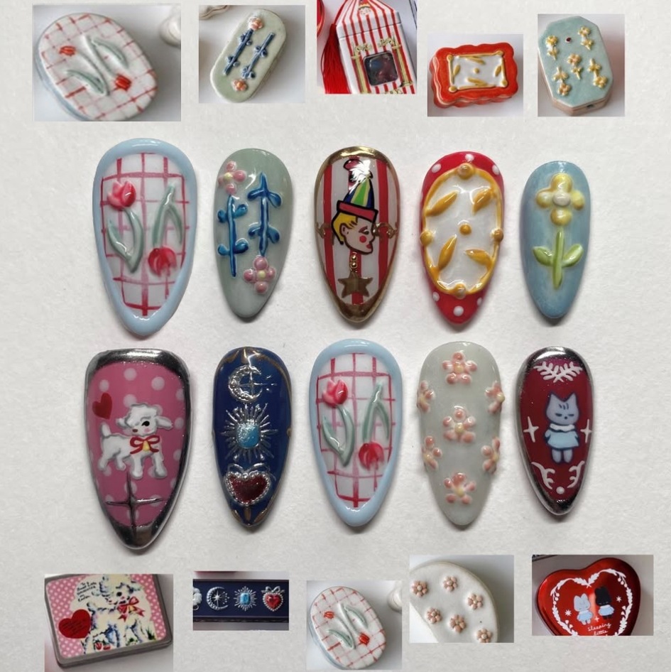 24pcs Dark Gothic Punk Fake Na - огляд і ціна Nail Art Gothic
