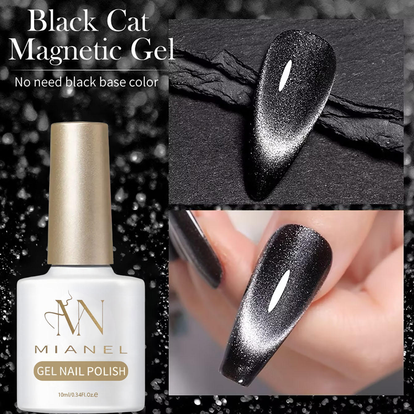 MIANEL 10ML 2026 New Black Pea - огляд і ціна Nail Art Trend 2026