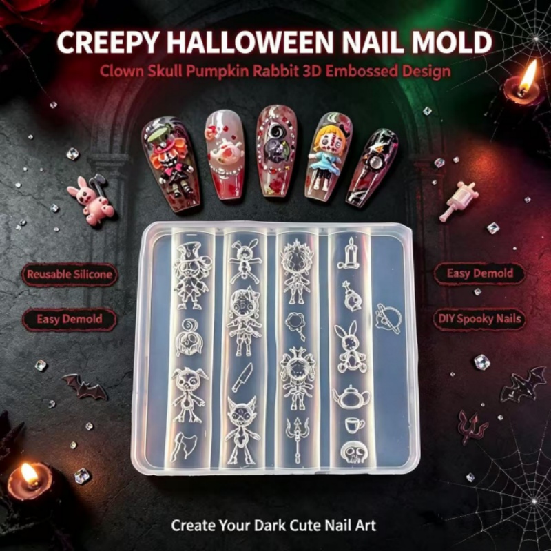 Dark Fantasy Halloween Nail Ar - огляд і ціна Nail Art Gothic