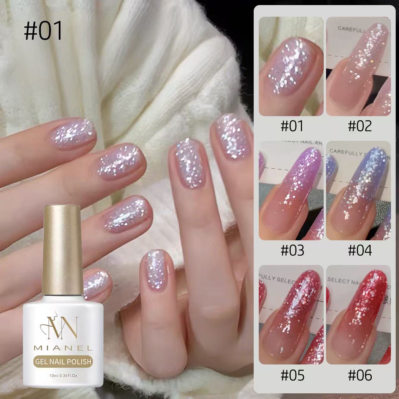 MIANEL 10ml Snowflake Glitter  - огляд і ціна Nail Art Trend 2026
