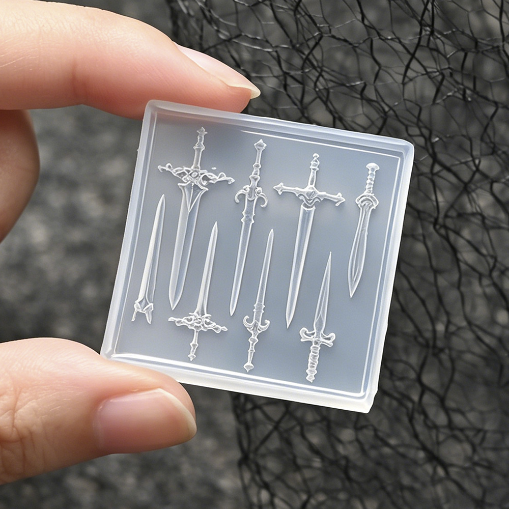 1Pc Mini Sword Nail Mold Medie - огляд і ціна Nail Art Gothic